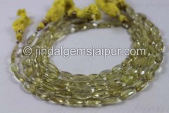 Beer Quartz Faceted Long Oval Beads